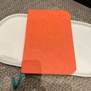 NWOT- Mohawk - Orange Hardcover Notebook Journal with Green Ribbon